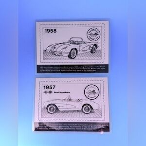 🔥 VINTAGE CORVETTE COLLECTOR CARDS 1957 & 1958 🏁 CLASSIC CHEVY ICONS! 🔥